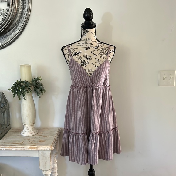 Pull & Bear Striped Baggy Romper Womens size L - Picture 2 of 9